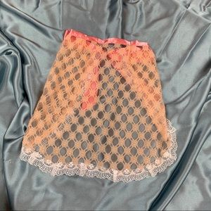 Peach and Pink Lingerie Apron